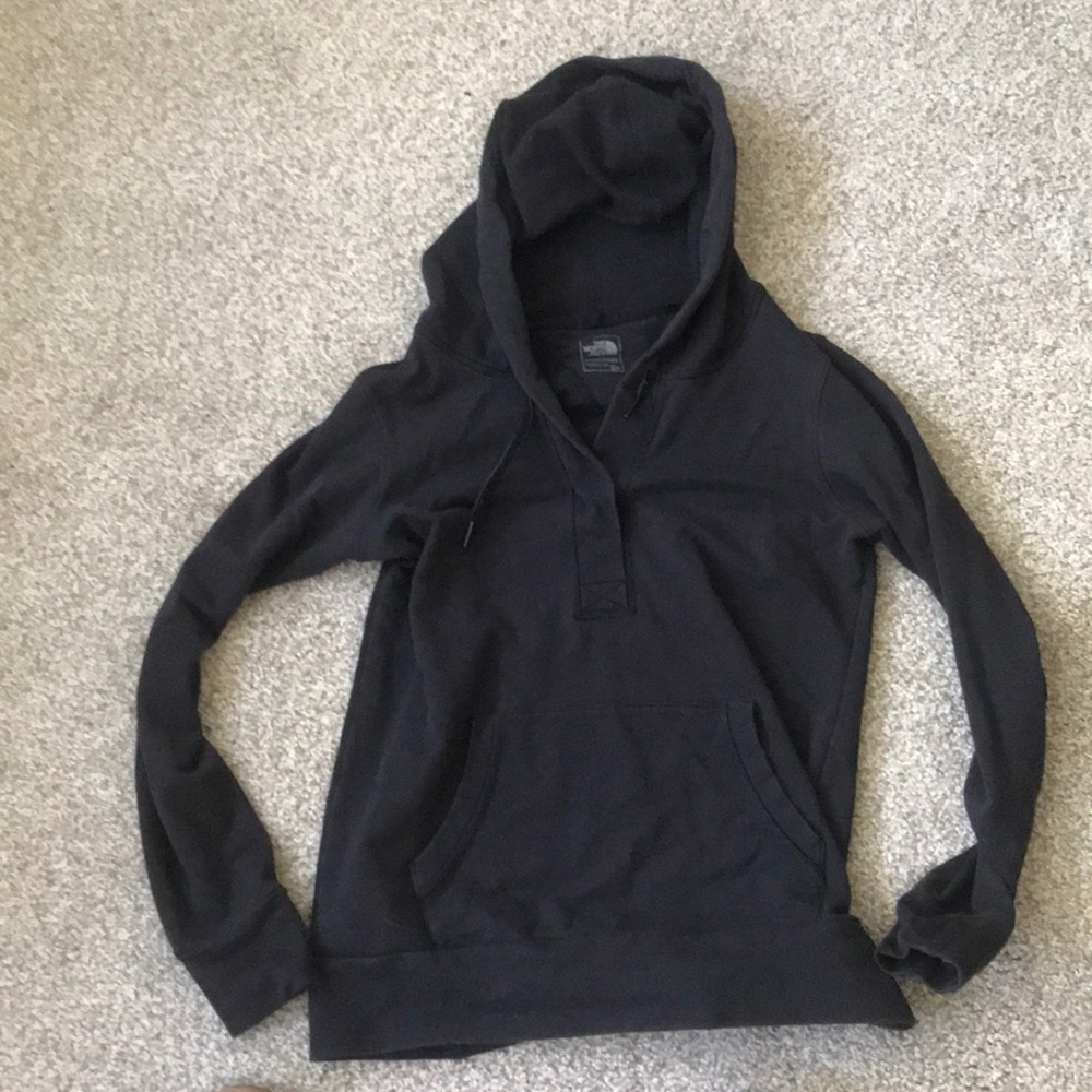 North face hoodie all black